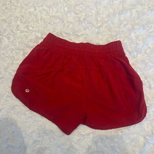 Red Lululemon Shorts